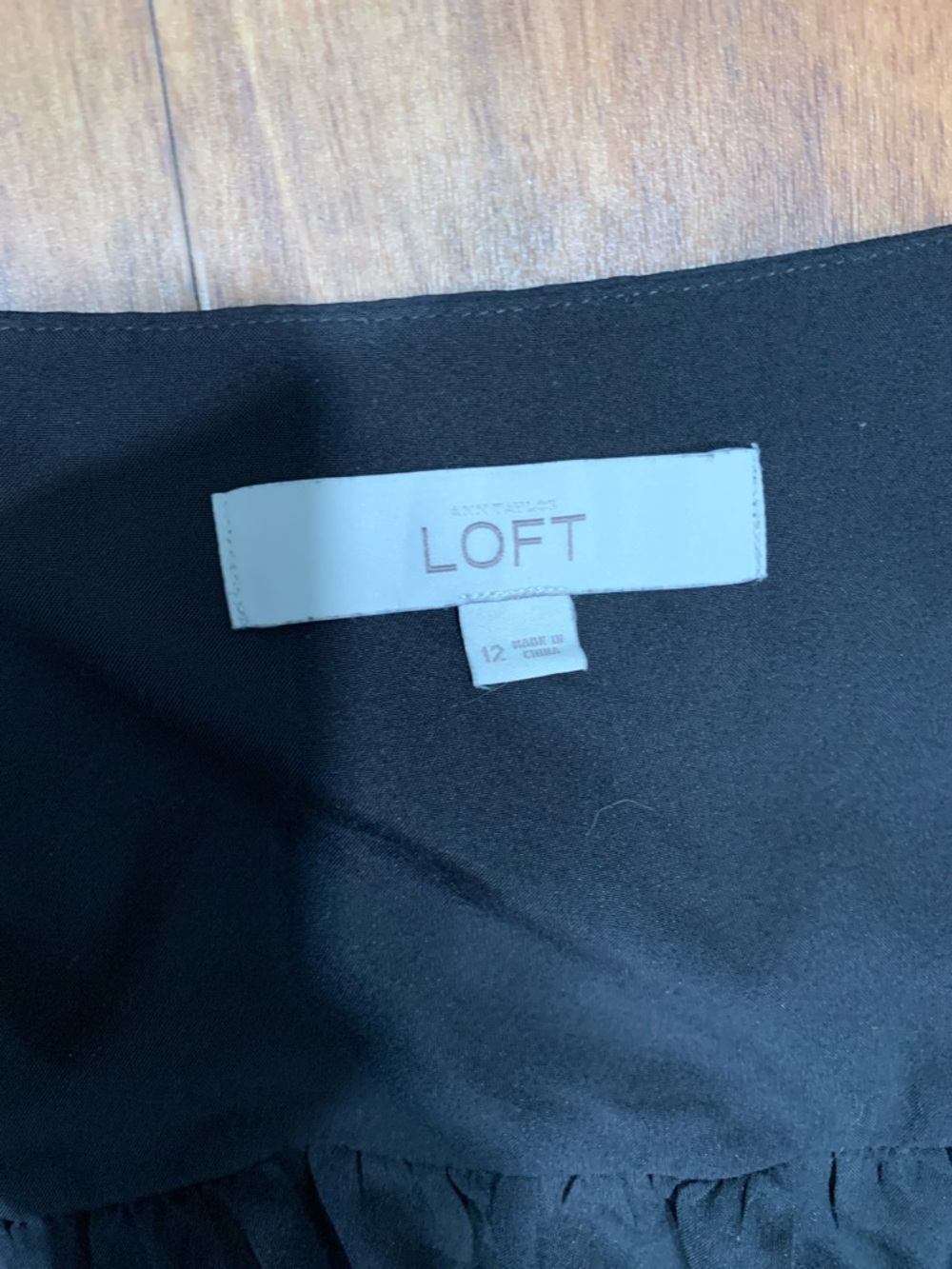 LOFT Black Sleeveless Drawstring-Waist Midi Dress SKU 076 - Picture 2 of 8